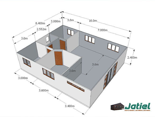 8m x 8m Nutec House Model
